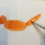 Этап 2 рисования лисы
