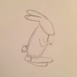 Этап 2 рисования зайца
