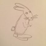 Этап 3 рисования зайца