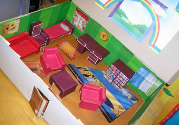 Конструирование в старшей группе из бумаги (в том числе оригами)- машины,  домик, корзинка и прочие поделки в детском саду + фото и видео