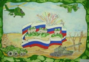 Рисование на военную темув подготовительной группе способствует патриотическому воспитанию дошкольников