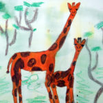 рисунок жирафы