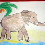 рисунок слон