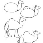 Схема рисования верблюда